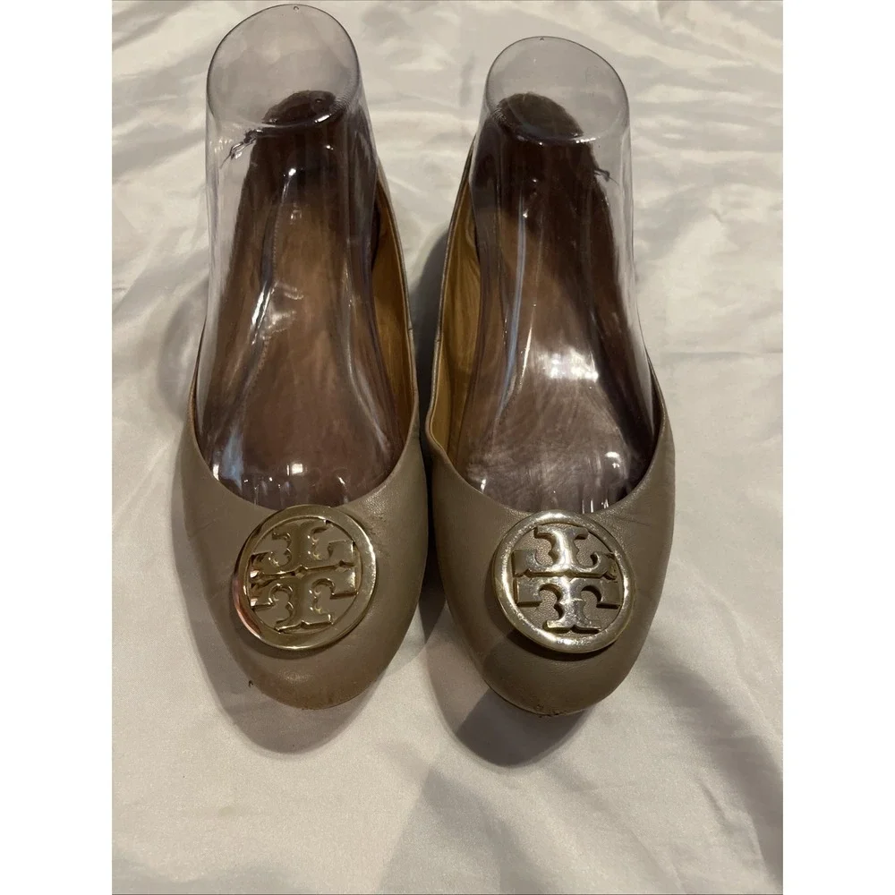 Tory Burch Womens French Grey Claire Ballet Flat Size 7 Classic Casual Everyday
